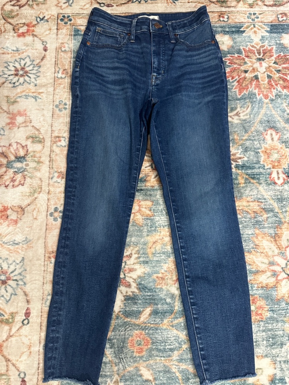 Madewell Skinny Jeans in Deep Indigo Wash